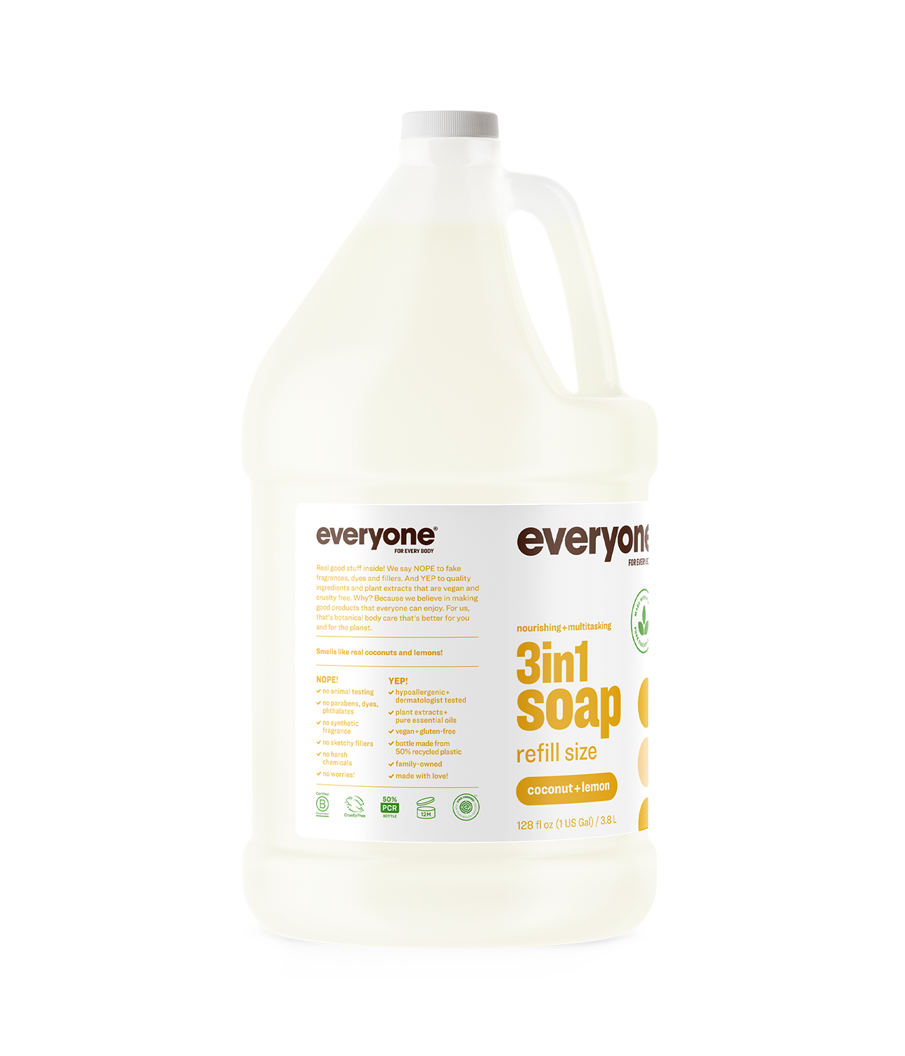 Coconut Lemon 3in1 Soap Gallon Everyone