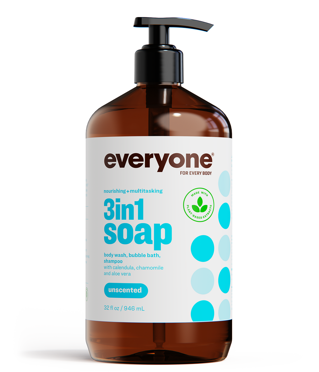 Everyone For Every Body 3 In 1 Soap Unscented 32 oz *Pack of 2